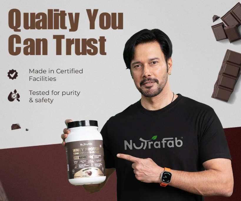 Nutrafab Whey Protein Concentrate+Isolate – Belgian Chocolate (1.05kg)