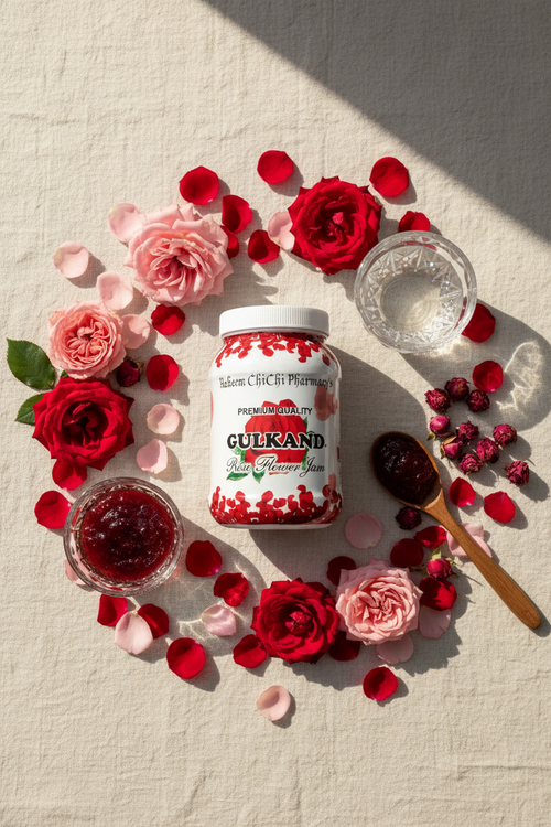 Gulkand Rose Flower Jam - Flat-lay
