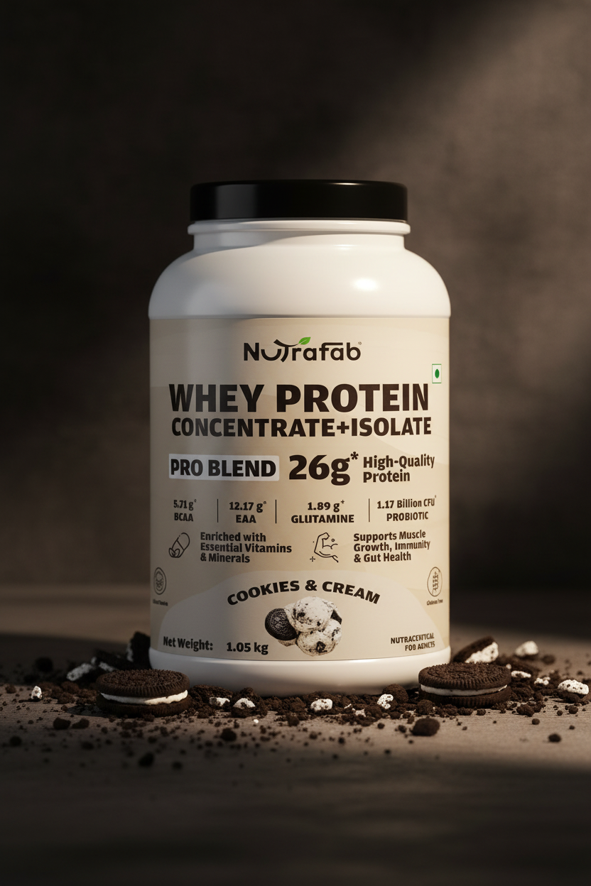 Nutrafab Whey Protein Cookies & Cream – Dark Studio Drama