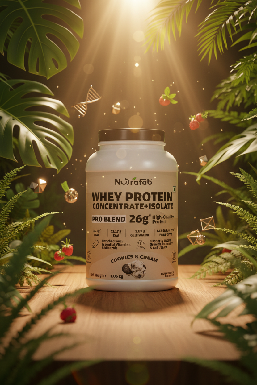 Nutrafab Whey Protein Cookies & Cream – Nature & Wellness