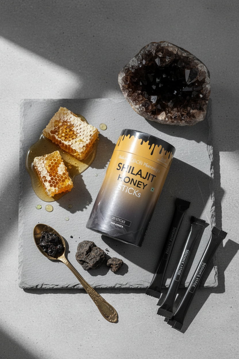 Hakeem ChiChi Shilajit Honey Sticks: Pure Mountain Vitality & Natural Energy